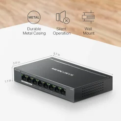 MS108GP 8-Port GIGABIT with 7-Port PoE+