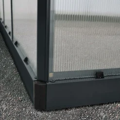Mythos, Svart Aluminiumstomme med UV-Skyddade Polykarbonatskivor, 5,7 m²