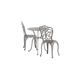 Nandin ø60 cm med 2 Trädgårdsstolar Utomhus