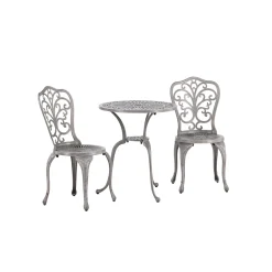 Nandin ø60 cm med 2 Trädgårdsstolar Utomhus
