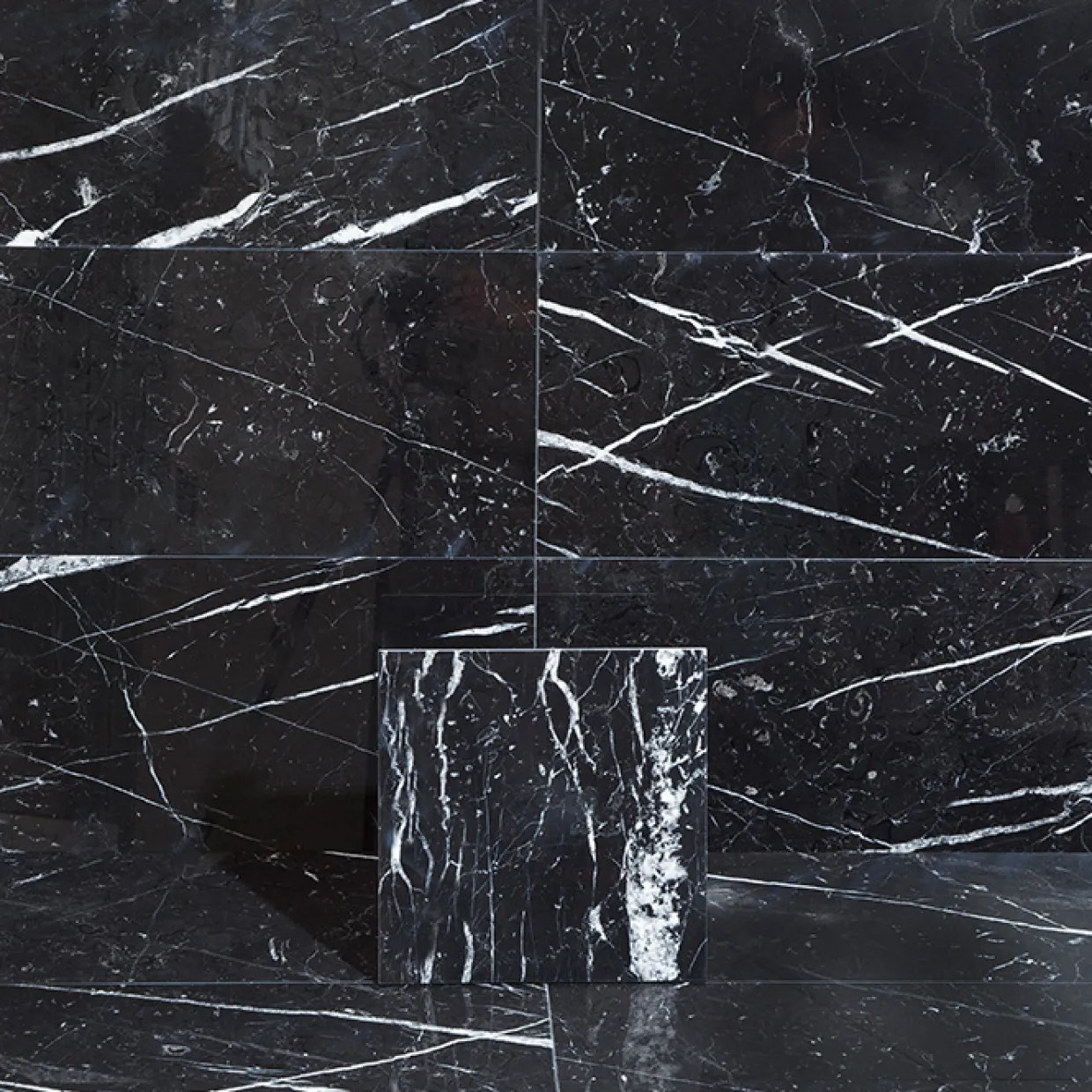 Nero Marquina Svart Polerad 30x30 cm