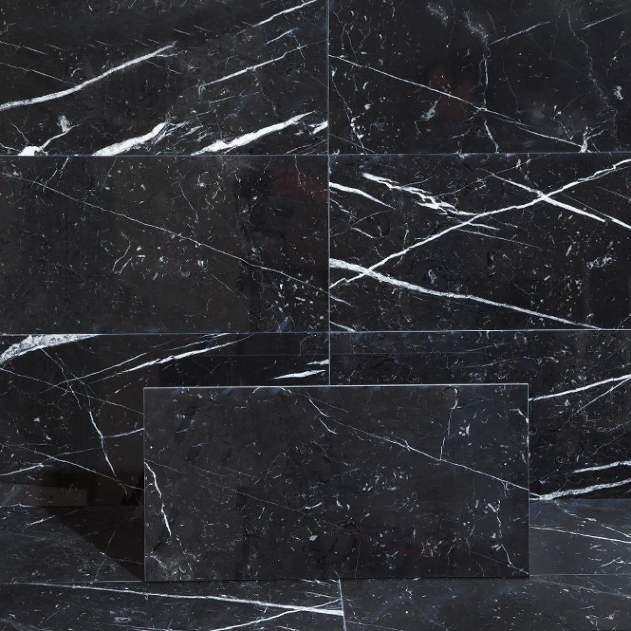 Nero Marquina Svart Polerad 30x60 cm