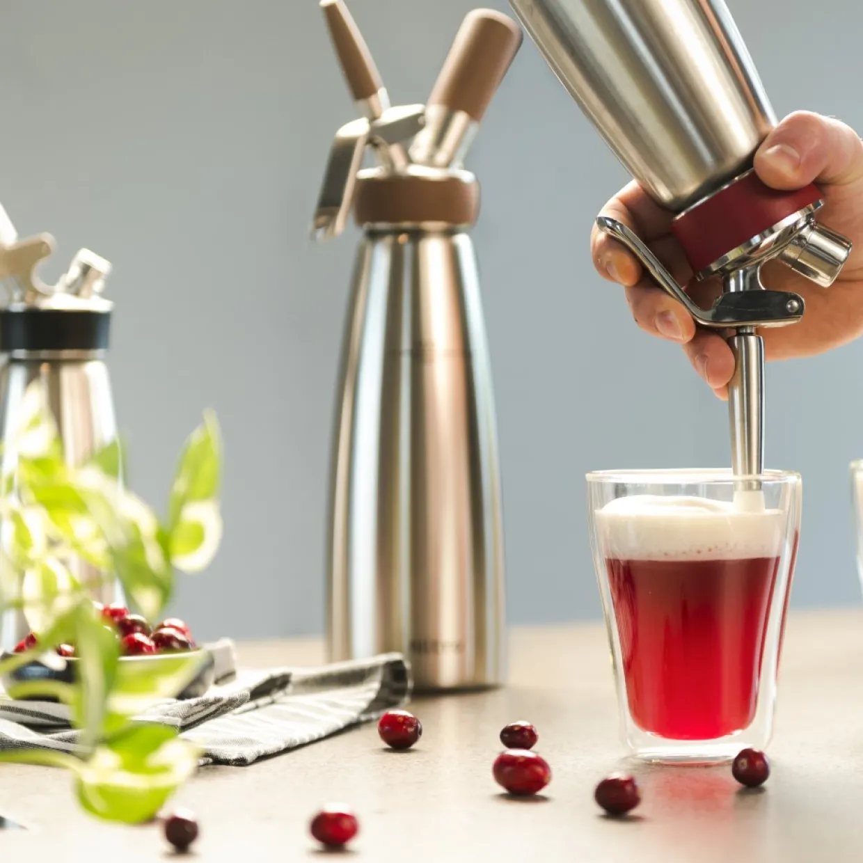 Nitro Whip Stål 1L för Nitrokaffe, Te & Cocktails