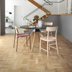 Noble Ek Art Deco Parkettgolv med Holländskt Mönster