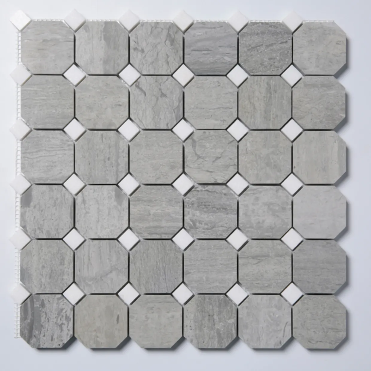 Norway Blue Octagon Polerad 5x5 cm