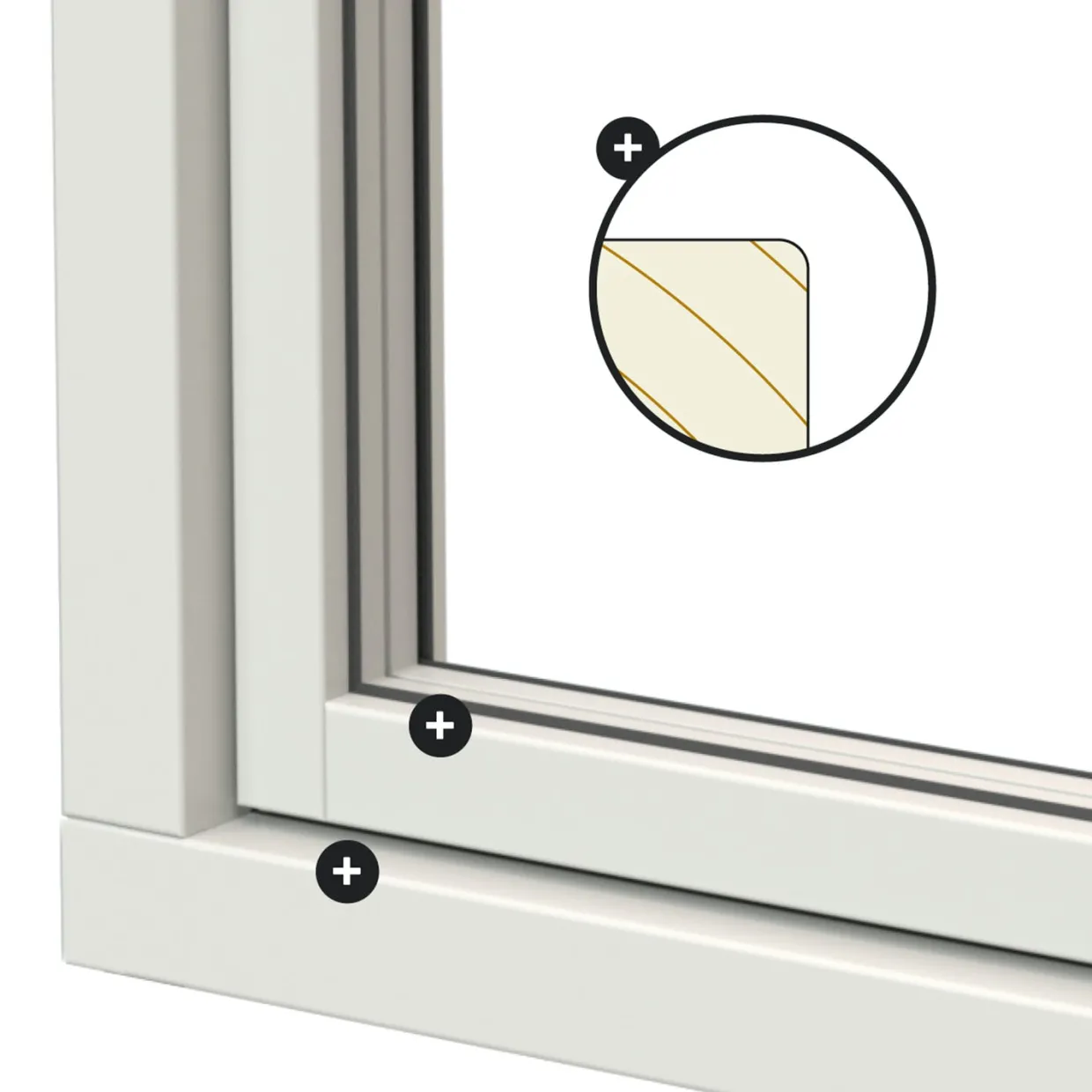NTech Helglasad Aluminium Lagerförd