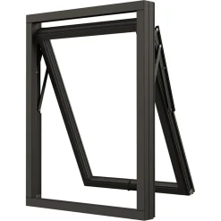 NTech 3-Glas Aluminium BlackLine Svart