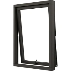 NTech 3-Glas Aluminium BlackLine Svart