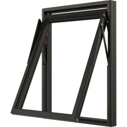 NTech 3-Glas Aluminium BlackLine Svart