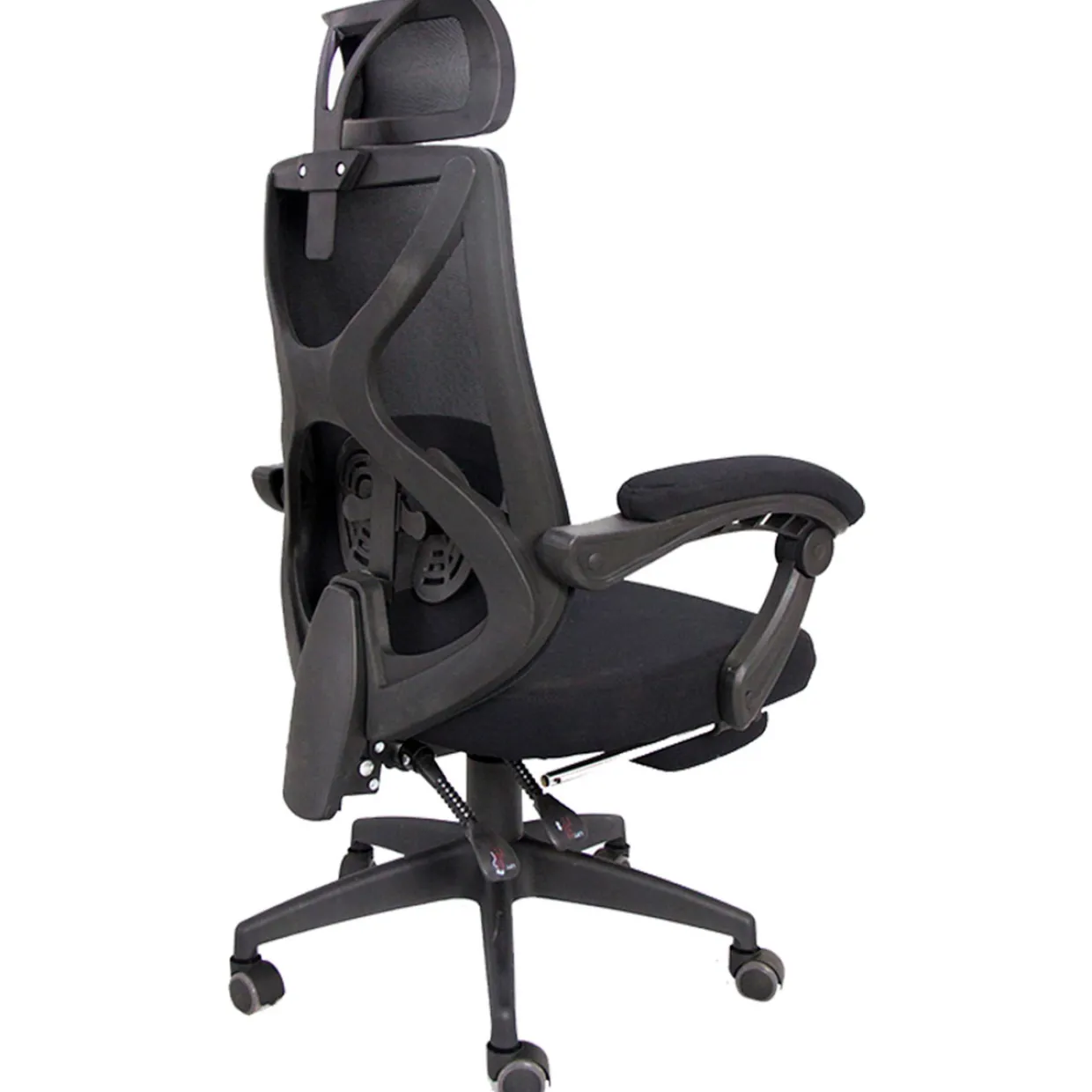 Office Pro Stol med Andningsväv & Utdragbart Fotstöd