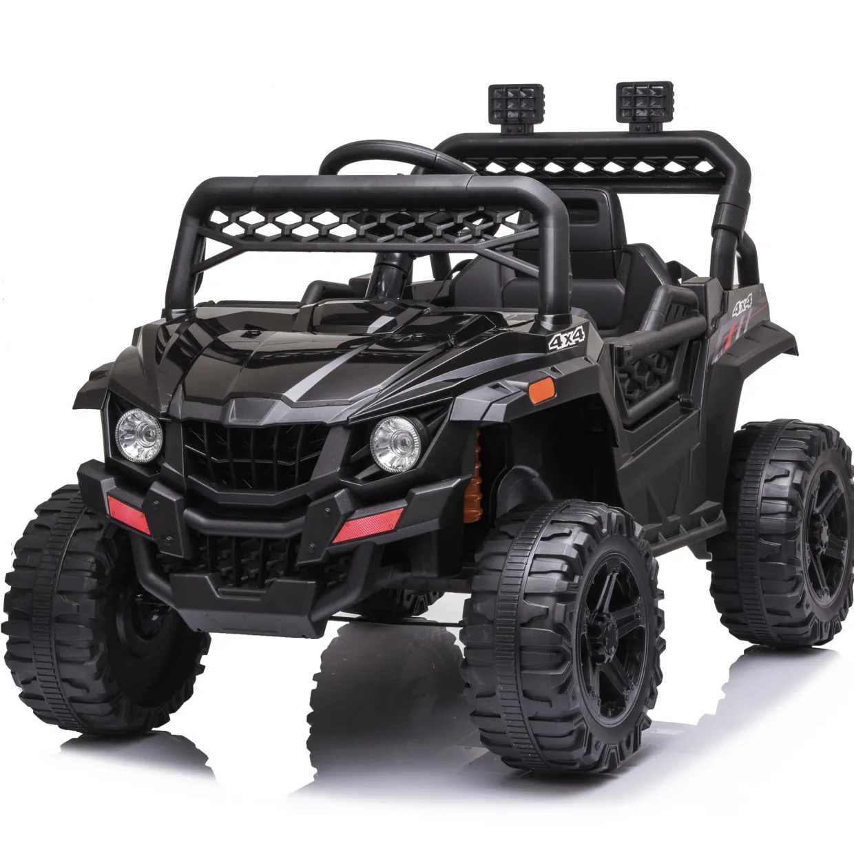 Offroader 12V4,5AH Svart med LED-lampor