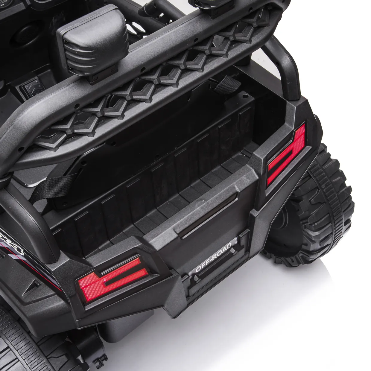 Offroader 12V4,5AH Svart med LED-lampor