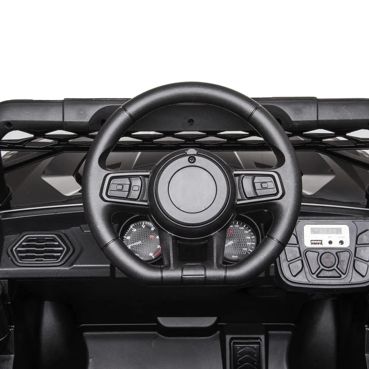 Offroader 12V4,5AH Svart med LED-lampor