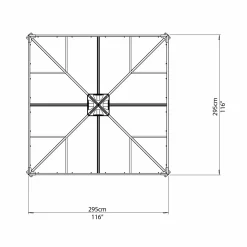 Palermo 3000 13 m² med Takventil