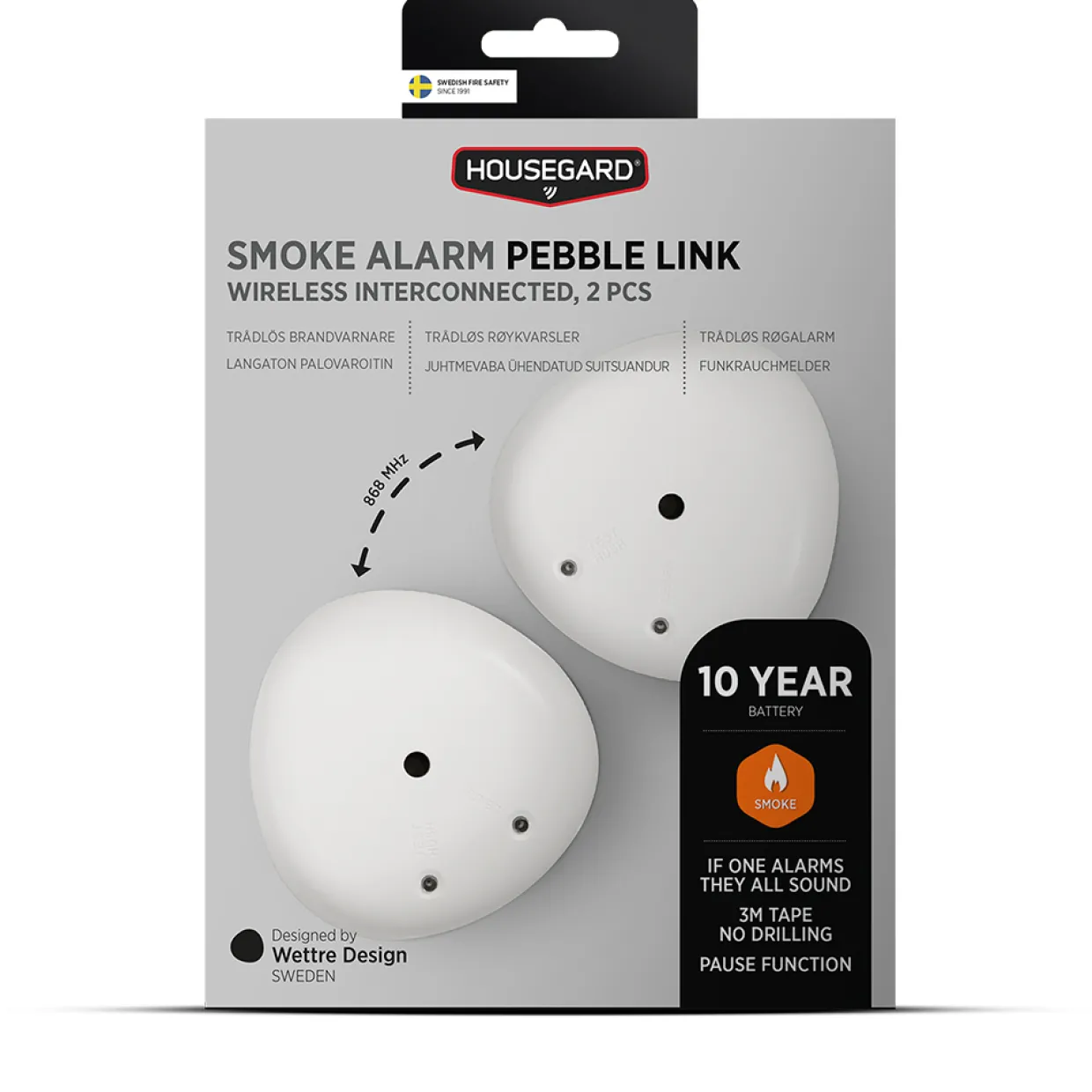 Pebble Link Trådlös Vit 2-pack