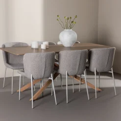 Piazza 180 med 6 st Modesto Stolar Boucle