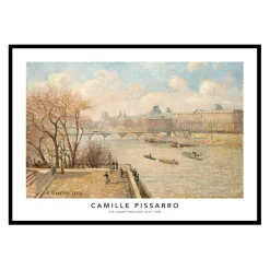 Pissarro Louvre From Pont Neuf