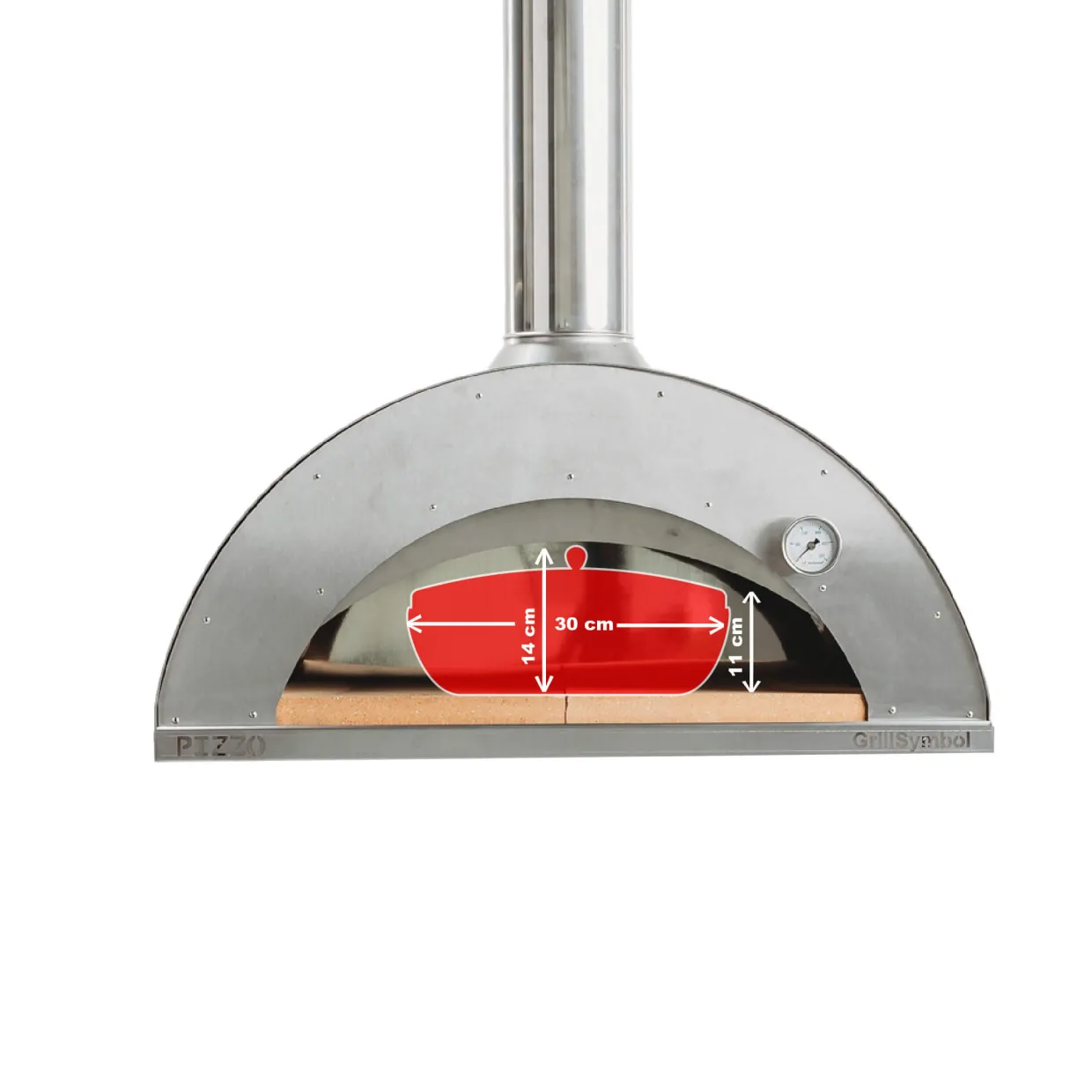 Pizzo med Pizzabord Inox