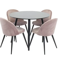 Plaza med 4st Velvet Stolar