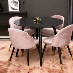 Plaza med 4st Velvet Stolar
