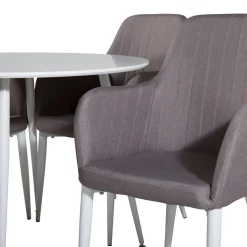 Plaza Runt Matbord Ø100 cm & 4 Comfort Stolar