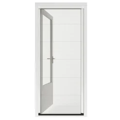 Plisserat Skjutdörr 960X2030-2060 mm Vit
