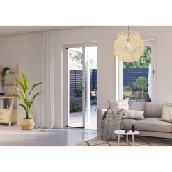 Plisserat Skjutdörr 960X2030-2060  mm Vit