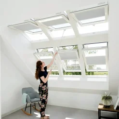 Premium Pivåhängt 2-Glas Aluminium