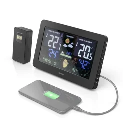 Premium Trådlös Termometer med WiFi & Multigivare Svart