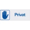 Privat 225x80 mm Aluminium