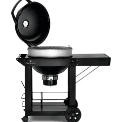 PRO22K-C-3 Svart Klotgrill med Gjutjärnsgaller & Integrerad Termometer