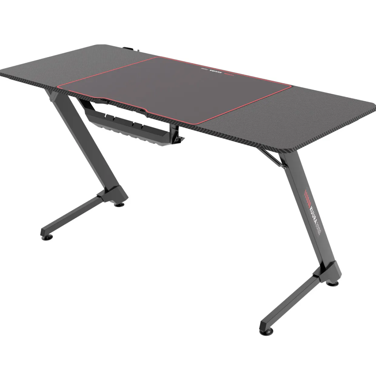 Pro 140x60 cm Svart med Integrerad Musmatta