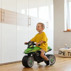 Racing Bud Elmotorcykel för Barn Grön