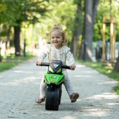 Racing Bud Elmotorcykel för Barn Grön
