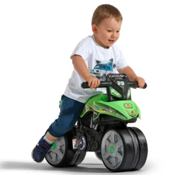 Racing Bud Elmotorcykel för Barn Grön