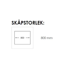 Radius 80 K X Nickel - Rostfritt Stål för Kök & Tvättstuga