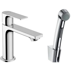 Rebris E 1-grepps 110 med Handdusch och Duschslang 160 cm utan Bottenventil