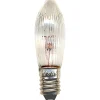 Reservlampa E10 34V 3W Räfflat 3-pack Transparent