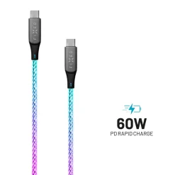 RGB LED 60W USB-C/C Fibre Cable 1.2m Multicolor