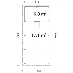 Robert 23,1 m2 med Förråd
