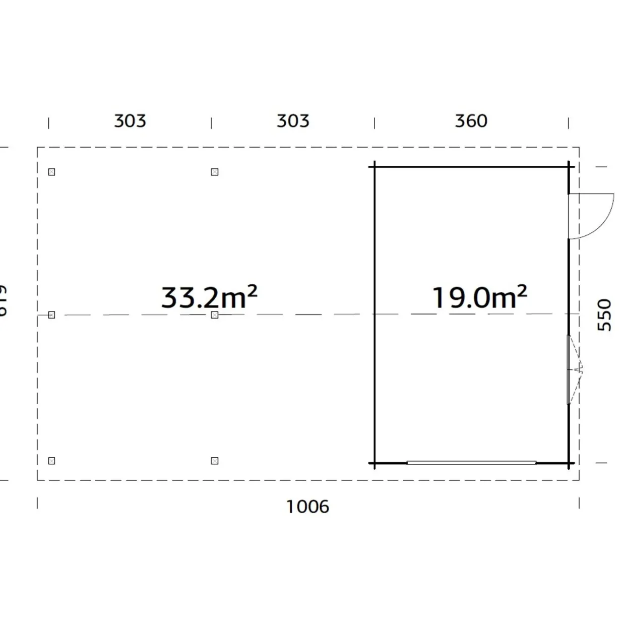 Roger med Carport 53,1 m2