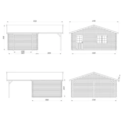 Roger med Carport 36,5 m2