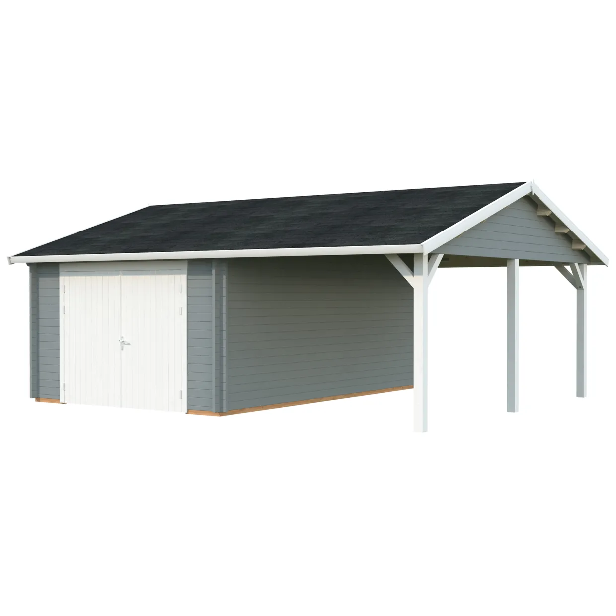 Roger med Carport 36,5 m2 och Slagport