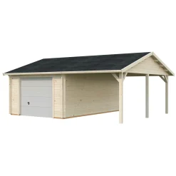 Roger med Carport 36,5 m2 och Takskjutport