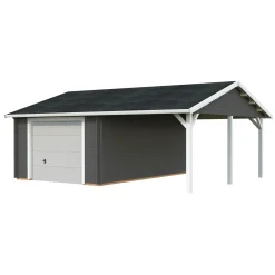 Roger med Carport 36,5 m2 och Takskjutport