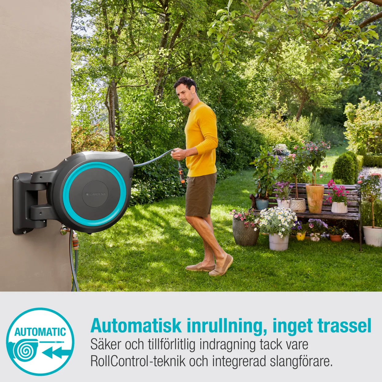 RollUp L 30m – Praktisk Trädgårdsslang för Effektiv Bevattning
