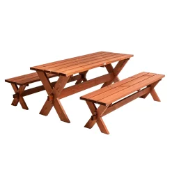 Rättvik Bänkbord med Kryssben