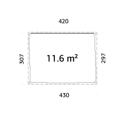 Saga 12,5 m² (inv. 11,6 m²) Slide