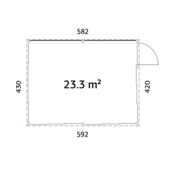 Saga 23,3 m2 Slide Plus