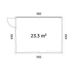 Saga 23,3 m2 Slide Plus